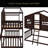 Twin Over Twin House Bunk Bed With Ladder-160439386