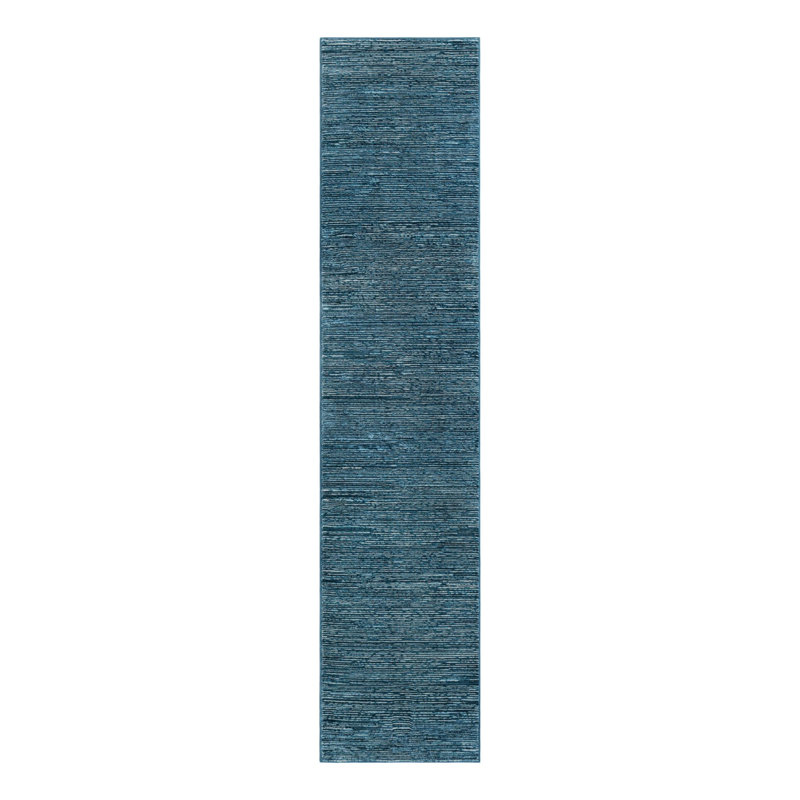 Striped Indoor / Outdoor Rug, Runner 2'7" x 12'
