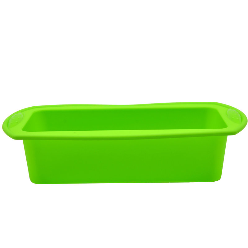 Prime Cook 6 in. x 11 in. Non-Stick Silicone Loaf Pan, Green
