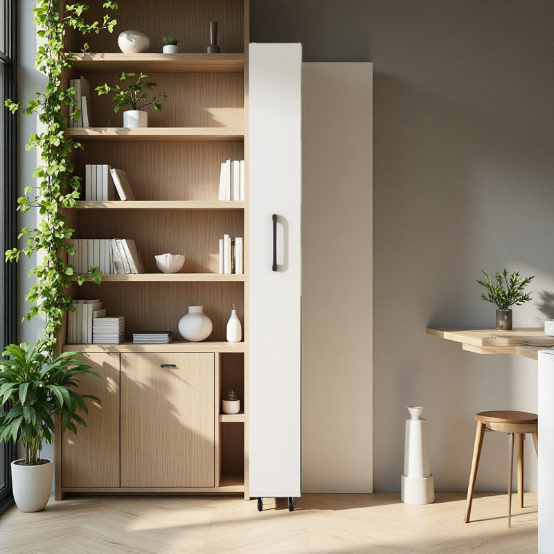 7 Tier Multi-Functional Pull-Out Multi-Tier Storage Single-Sided Open Shelf For Kitchen, Living Room
