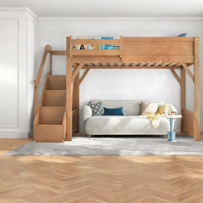 Space Saving Beds Twin Wood Mdf Loft, Modern Storage Design For Home