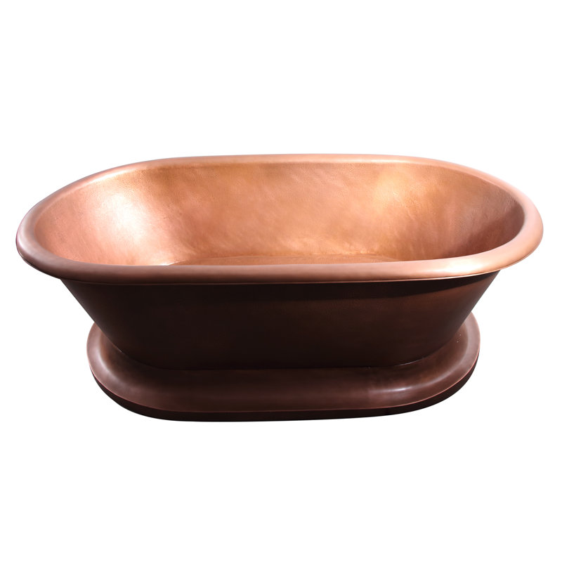 78'' x 40'' Soaking Copper Bathtub