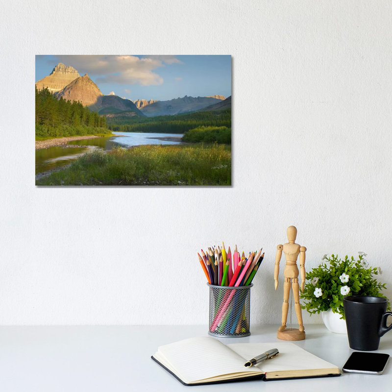 Mount Wilbur at Fishercap Lake 1 Piece Wrapped Canvas Wall Art, 20.32 cm H x 30.48 cm W
