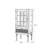 Black+Nut-brown Solid Wood+Glass Display Cases