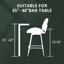 Swivel Upholstered Faux Leather Bar Stool-19190859