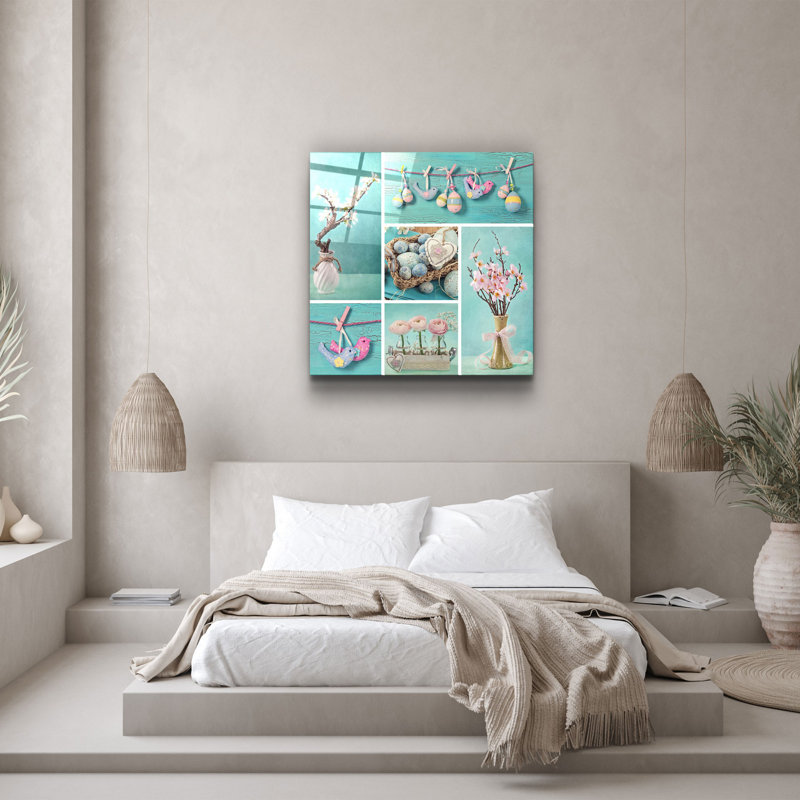 Superbe peinture décorative en verre trempé de 19,7 po x 19,7 po | 100% verre trempé, épaisseur: 0,16 pouce | Impression UV pour des couleurs éclatantes | Parfait pour la décoration intérieure, le salon ou le bureau