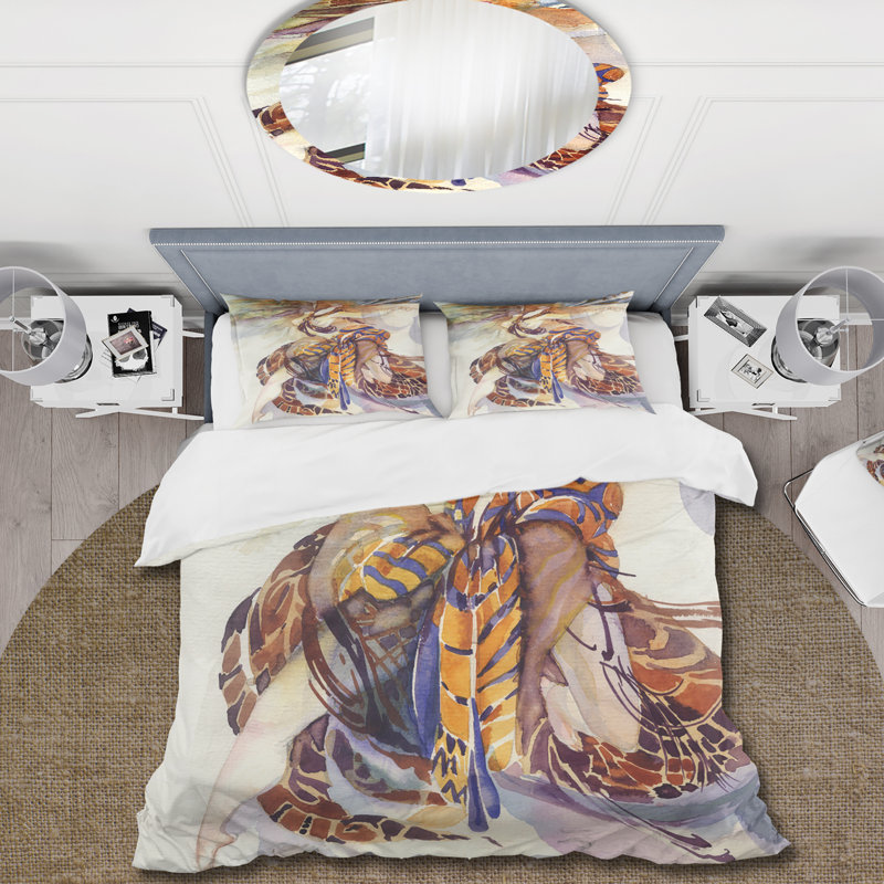 Allegory of Paradise Bird - Ensemble de housse de couette traditionnel - Microfibre de polyester