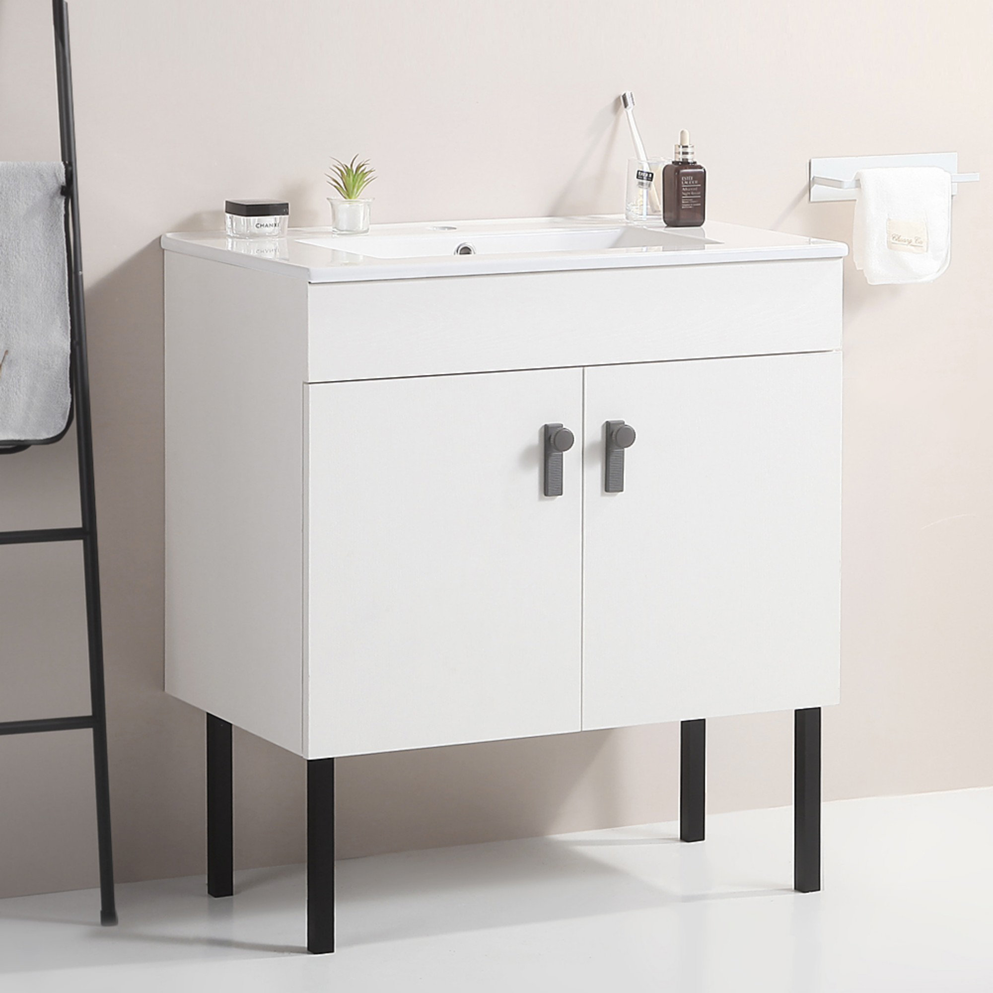 G6 GROUP LLC Elegant Design Bathroom Vanity with Large Storage Space ...