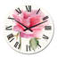 Horloge murale traditionnelle rose vif-2050943574