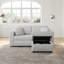 Canapés modulaires avec rangement, élévateur en métal, chaise longue compacte moderne