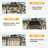 14 Ft. W x 12 Ft. D Hardtop Gazebo, Double layered Roof Gazebo