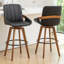 Tabourets de bar et de comptoir pivotants rembourrés Modern-1922140628-1922140631