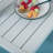 Patio Aluminum Side Table Outdoor Indoor C Shaped End Table-341578075