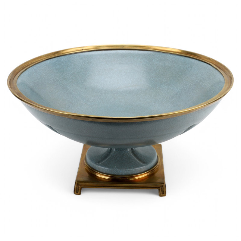 Porcelain Bowl With Bronze