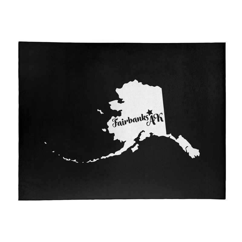 Tapis en poly-chenille fairbanks alaska, Rectangle 8 pi x 10 pi