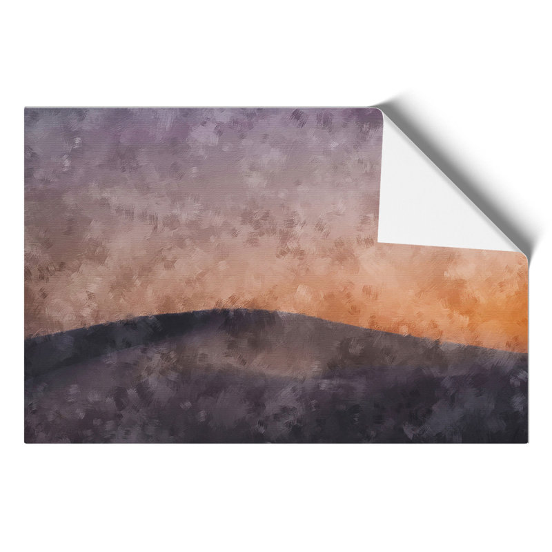 White Sand Desert Painting - Frameless Print, 21cm H x 30cm W x 0.1cm D