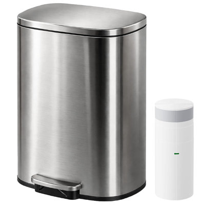 Stainless Steel Step On Recycling Bin