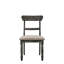 Chaise d'appoint rembourrée (ensemble de 2)