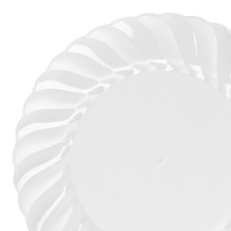 Clear Flair Plastic Pastry Plates (6")