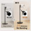 KES 24.8" H Toilet Paper Holder Stand with Weighted Natural Marble Base with Reverse, 18/8 Stainless Steel Tissue Holder for Bathroom, Matte Black