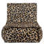 Dolce Leopard Print Woven Scandi Lounger Bean Bag