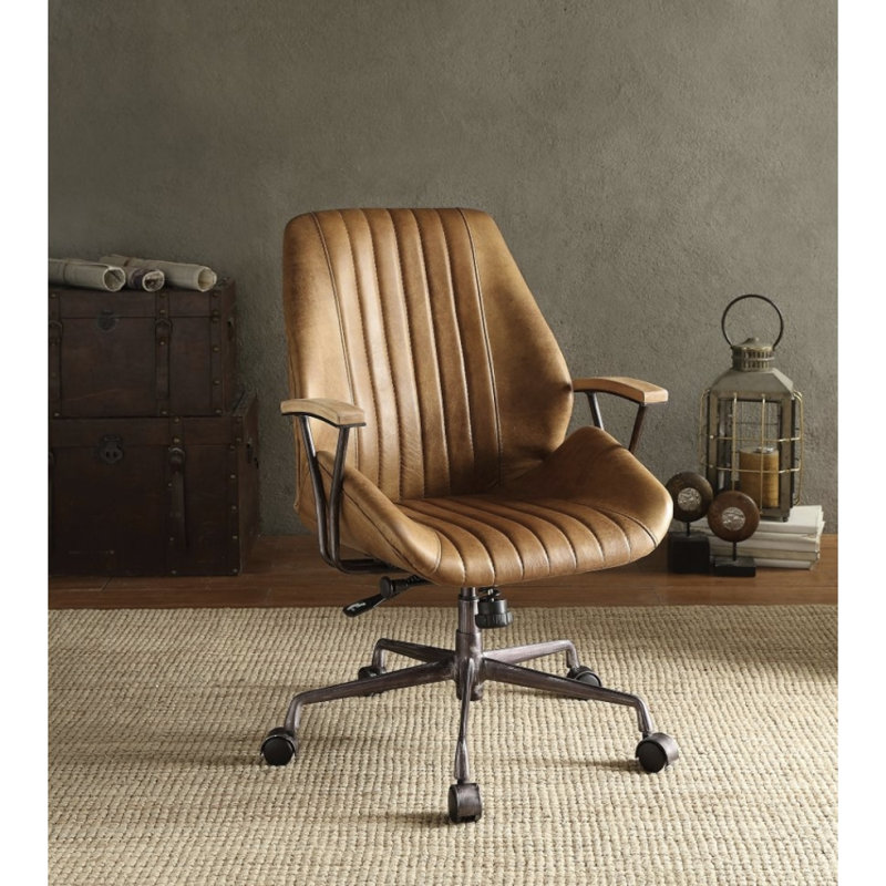 Chaise de bureau en cuir Hamilton