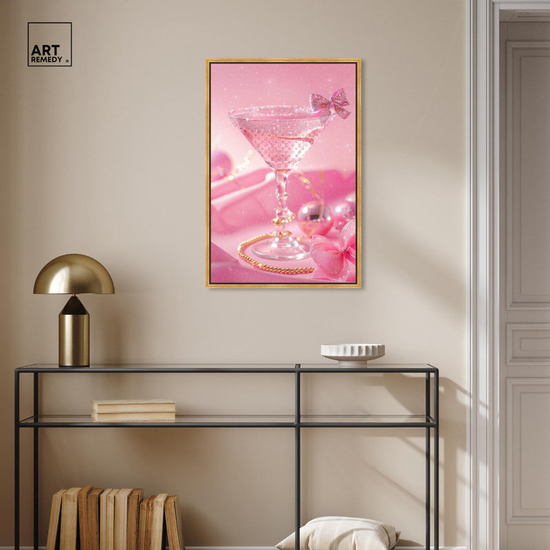 Art Remède, art sur toile, "Martins perdus", H 31 po x l 21 po x P 1,8 po, Reproduction encadrée sans passe-partout, Doré