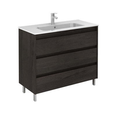 Mallie 40'' Single Bathroom Vanity with Manufactured Wood Top