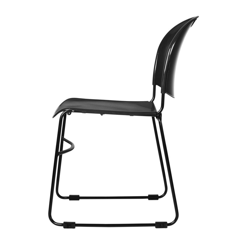 Chaise empilable Naomi Basics, paquet de 2, Noir