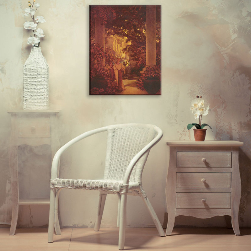 Toile tendue The Land of Make Believe par Maxfield Parrish, H 24 po x l 17 po