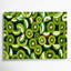 Art mural sur toile vert kiwi