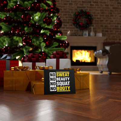 No Sweat - Wrapped Canvas Print