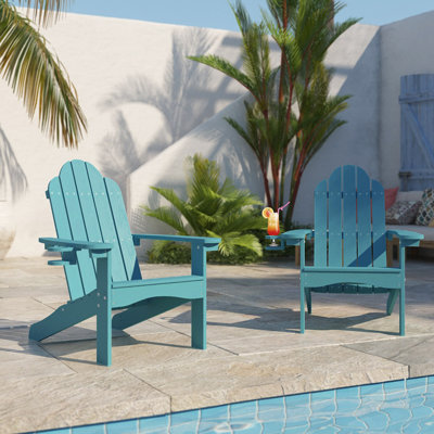 Hackneyville Plastic Adirondack Chair by Breakwater Bay