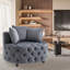 Chaise de réception en velours avec structure en bois-93309126
