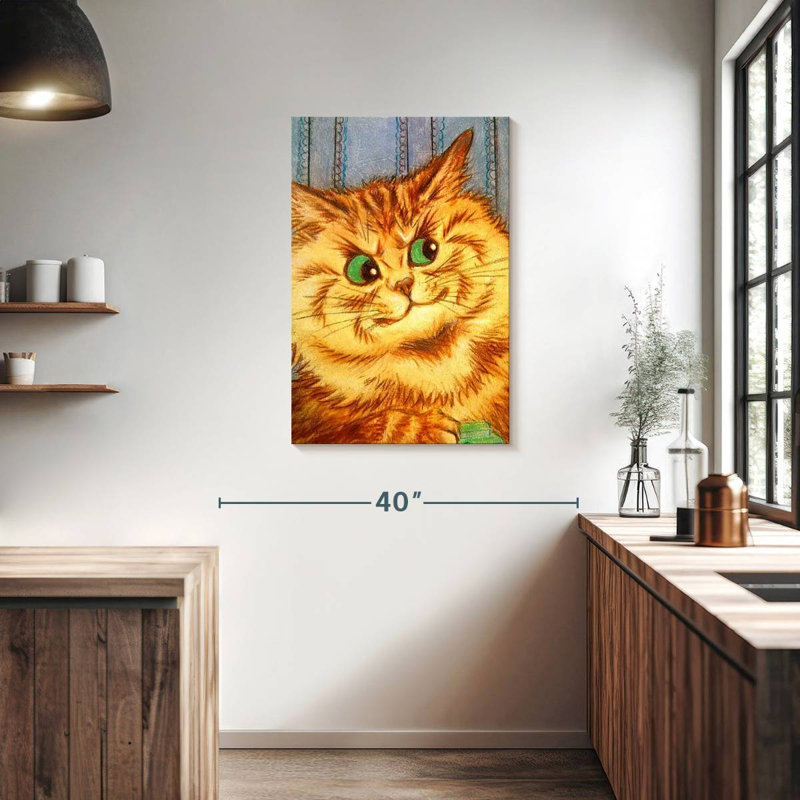 Brampt Quizzical Cat, 36" H x 24" W