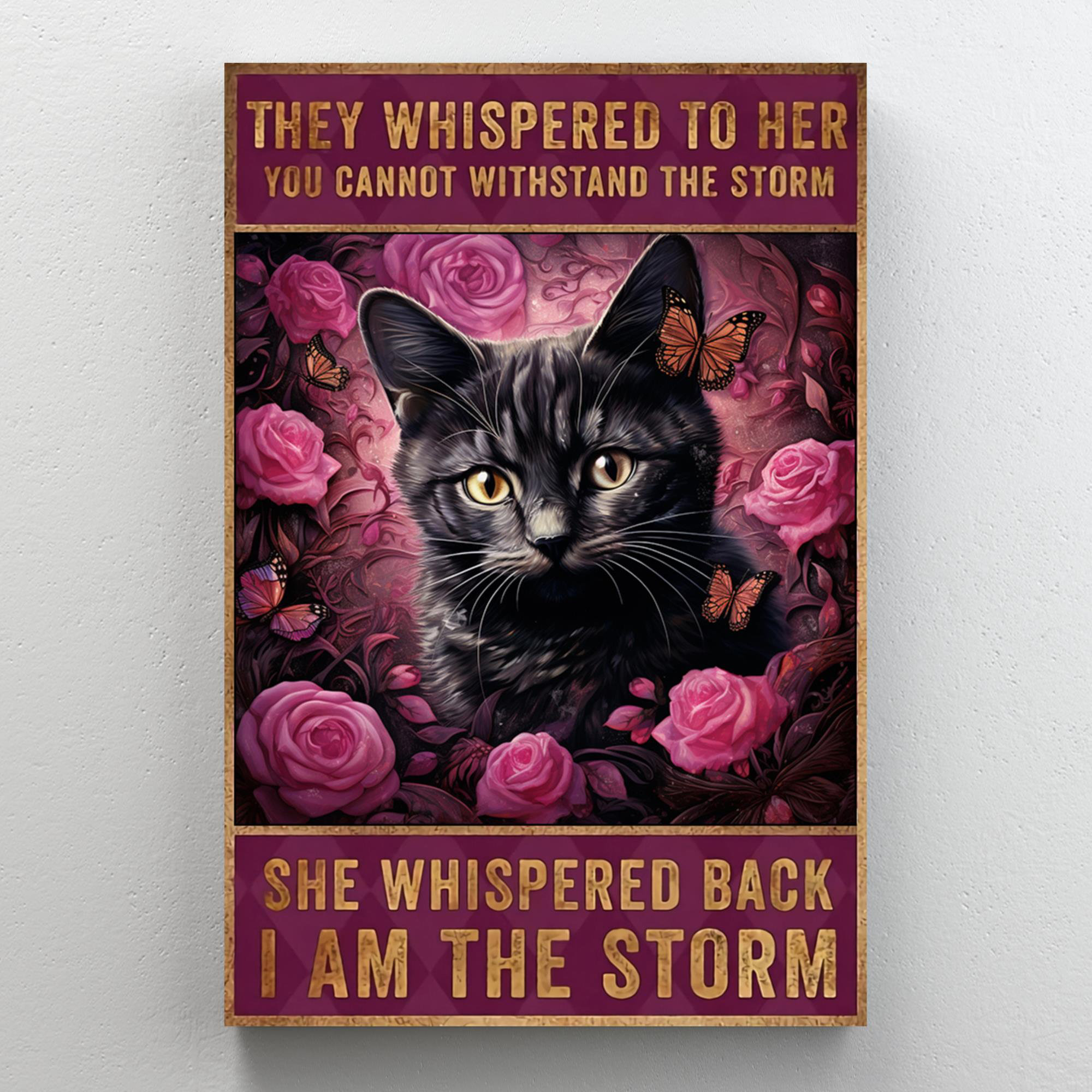 Trinx Black Cat I Am The Storm - 1 Piece Rectangle Graph Black Cat I Am ...