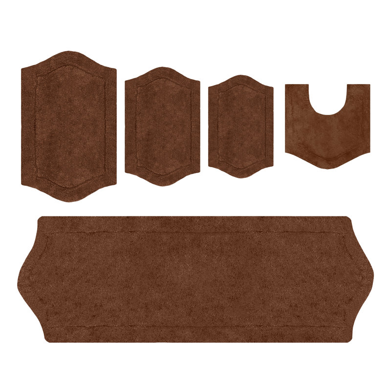 Tapis pour salle de bain Morissette, Chocolat