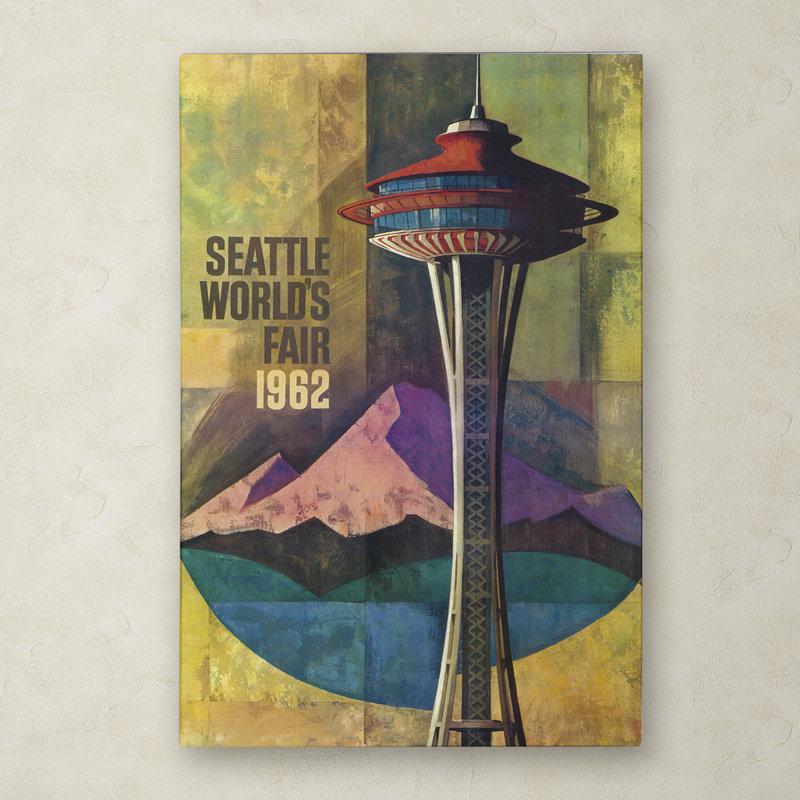 Publicité rétro sur toile Kadey «Travel Poster 19», H 24 po x l 16 po x P 2 po
