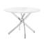 Table de salle à manger ronde moderne en faux marbre 1pc