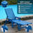 Outdoor Chaise Lounge With 4-Position Adjustable Backrest-1363922662