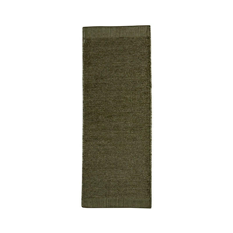Moss Green Rombo Rug, Runner 2'4" x 6'5"