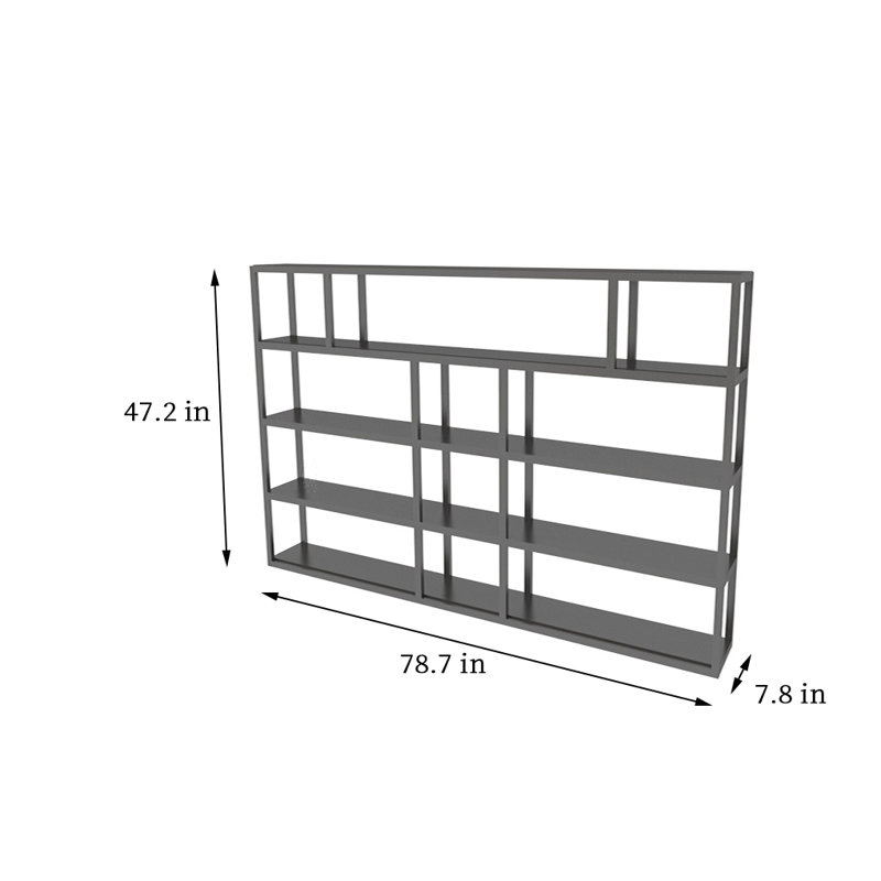 Creative Alphabet Wall Mounted Wine Rack, 47.2" H x 78.7" W x 7.8" D