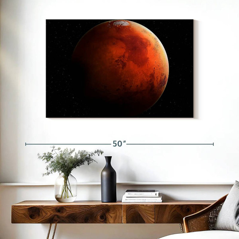 Oberle Fascinating View Of Mars, 26" H x 39" W