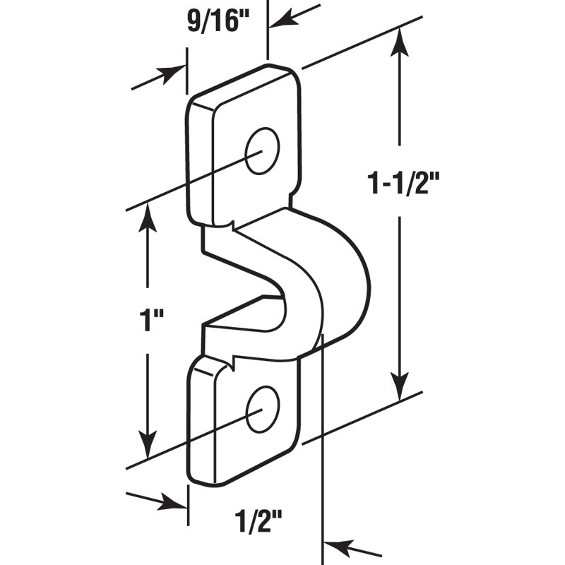 Loop Clip, Fits Wire Shelves, Plastic Construction, White (12 Pack)