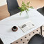 Grande table rectangulaire avec base en métal solide-484202949