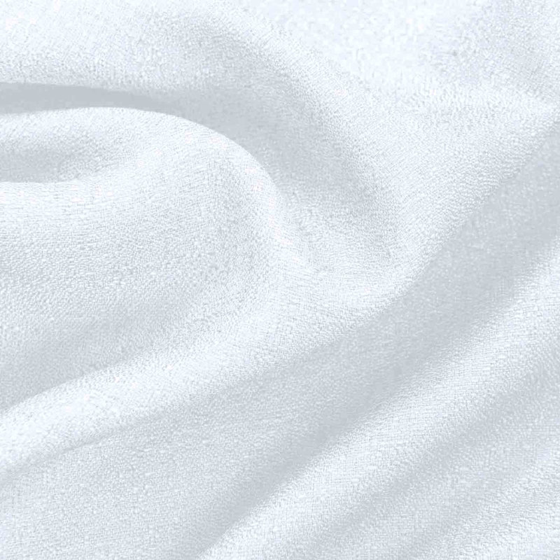 Cole Textured Semi Sheer Window Curtain Panel, White, 54" W x 90" L