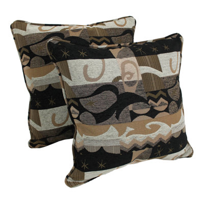 Jacquard Chevron Chenille Reversible Throw Pillow