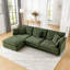Canapé modulaire, canapé-lit modulaire en L avec repose-pieds, canapé convertible surdimensionné pour 4 personnes-756031676