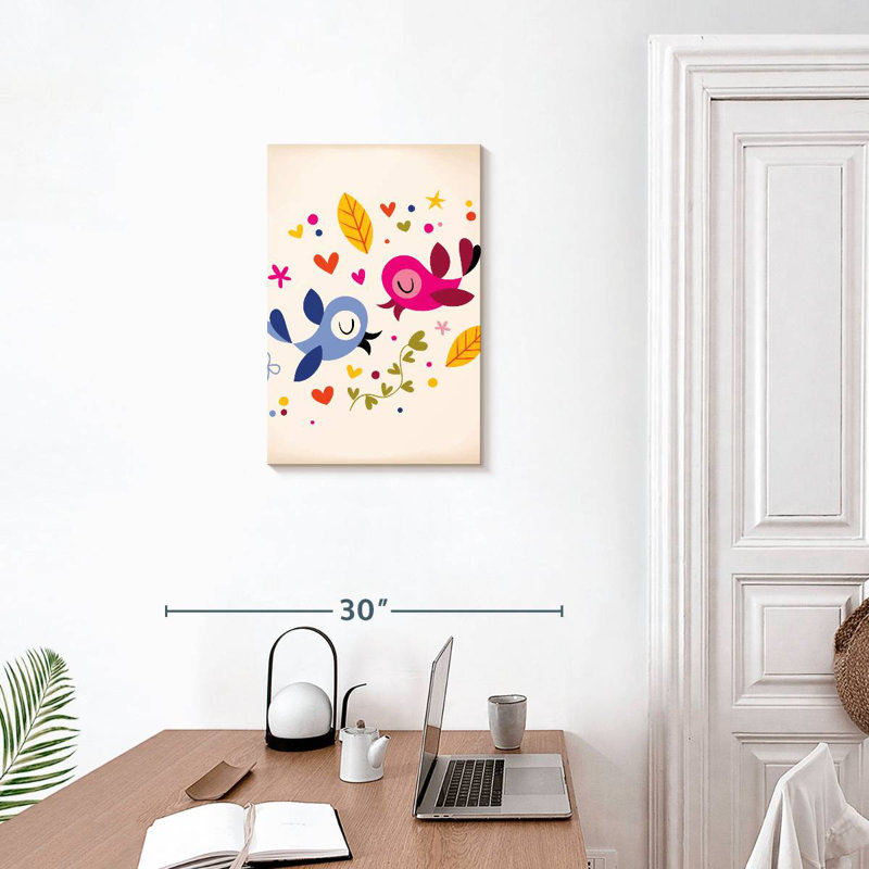 Brampt Bird Soulmates, 24" H x 16" W