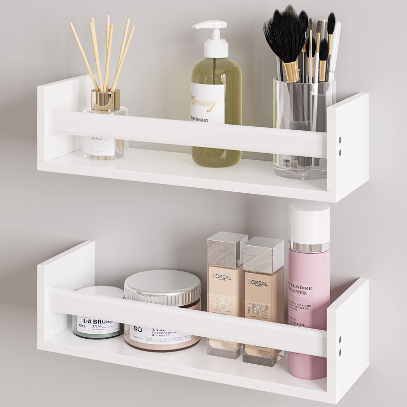 Rigga 16" Floating Shelves with Front Bar